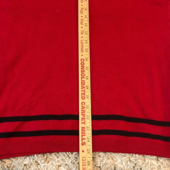 IZOD Sweater Men's Argyle Diamond Red Sz L - Picture 7 of 7